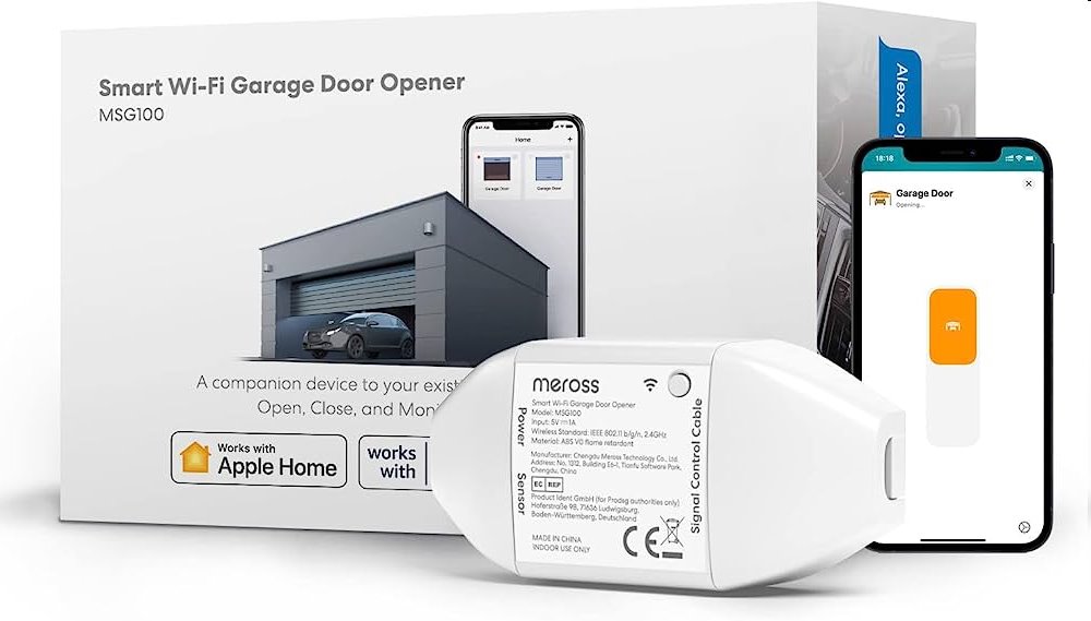 Meross Smart Wi-Fi ovládání otvírání garážové brány