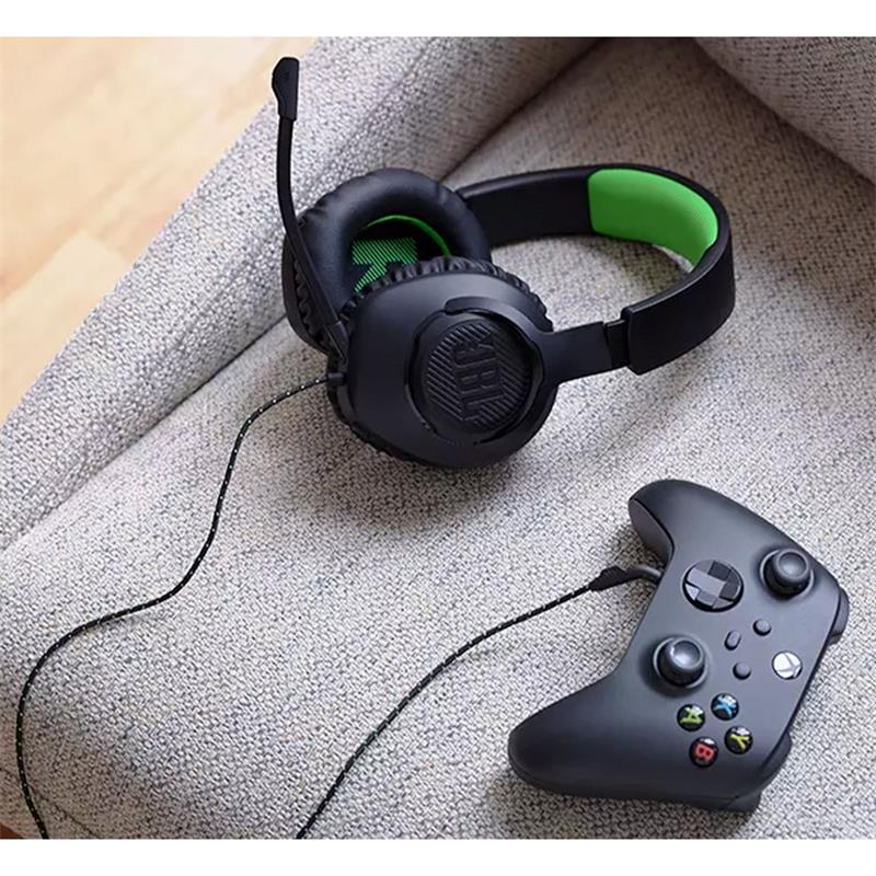 JBL Quantum 100X Black Green slúchadlá