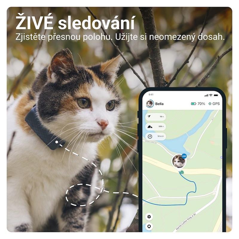 Tractive GPS CAT Mini pro sledování polohy a aktivity, tmavě modrá
