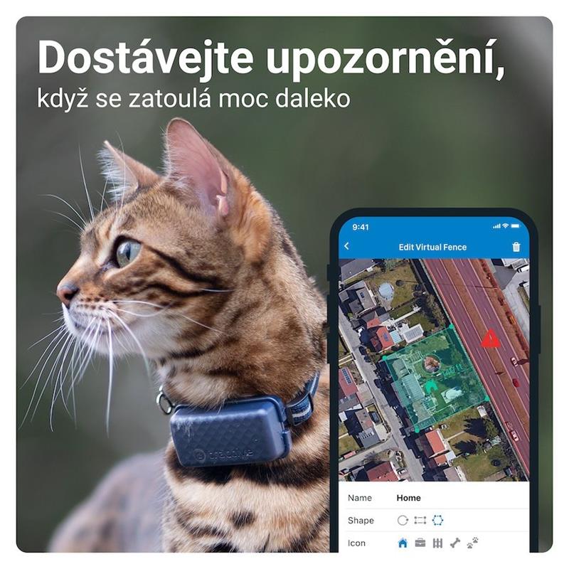 Tractive GPS CAT Mini pro sledování polohy a aktivity, tmavě modrá
