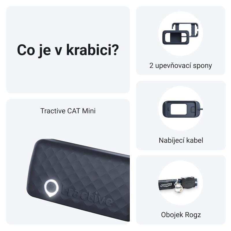 Tractive GPS CAT Mini pro sledování polohy a aktivity, tmavě modrá