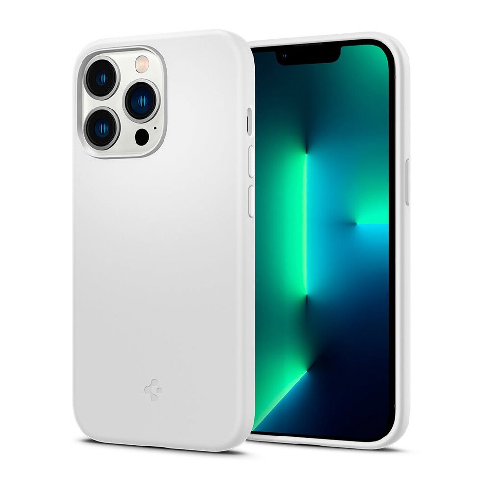 Spigen kryt Silicone Fit pre iPhone 13 Pro - White