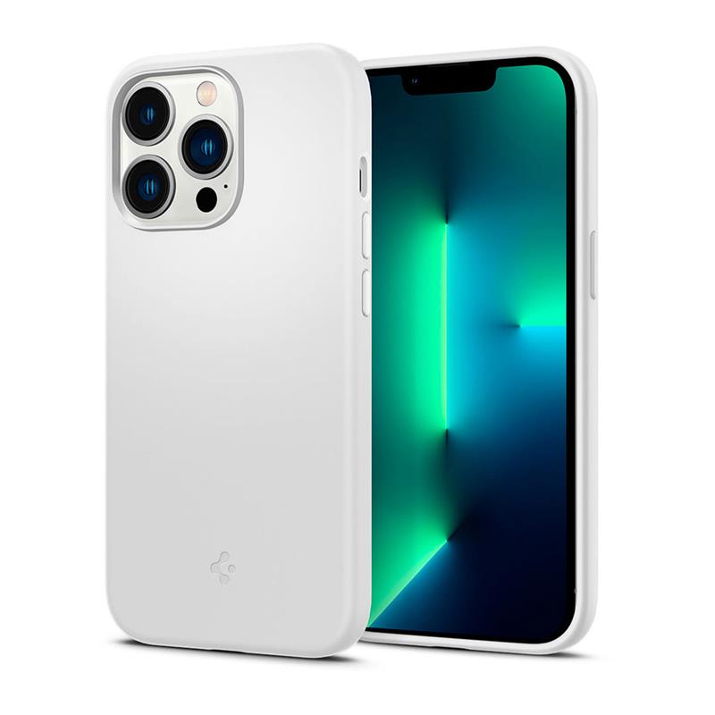 Spigen kryt Silicone Fit pre iPhone 13 Pro - White