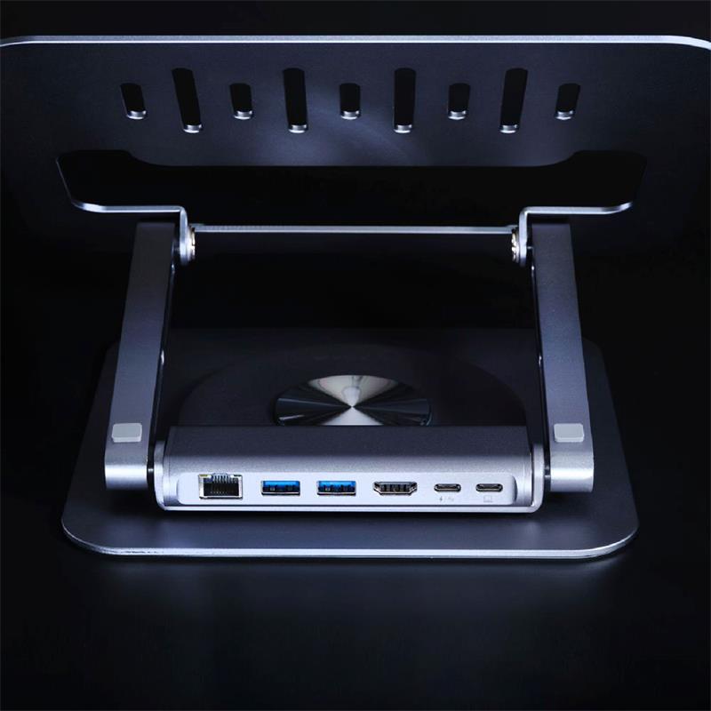 Adam Elements stojan Casa Hub Stand Pro 6-in-1 pre Macbook - Grey