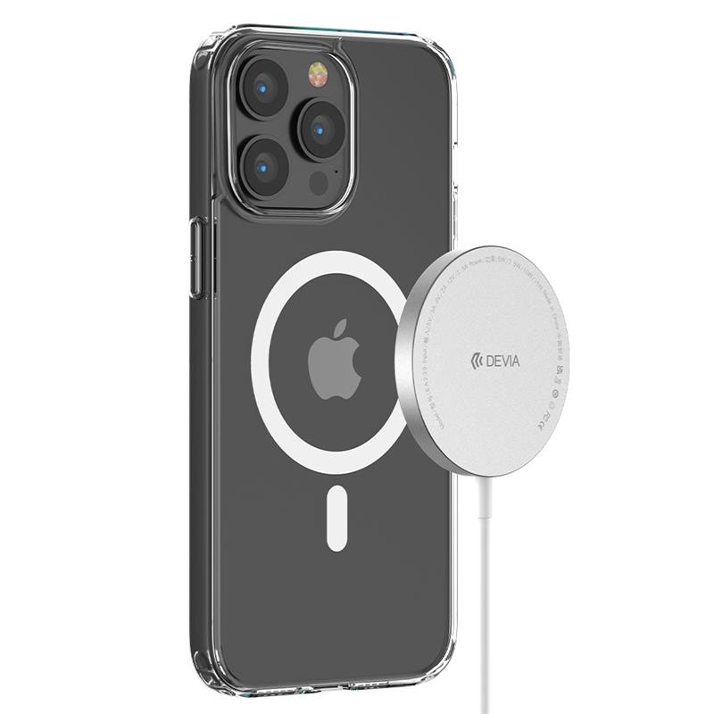 Devia kryt Pure Clear Magnetic Shockproof Case pre iPhone 15 Pro Max - Clear
