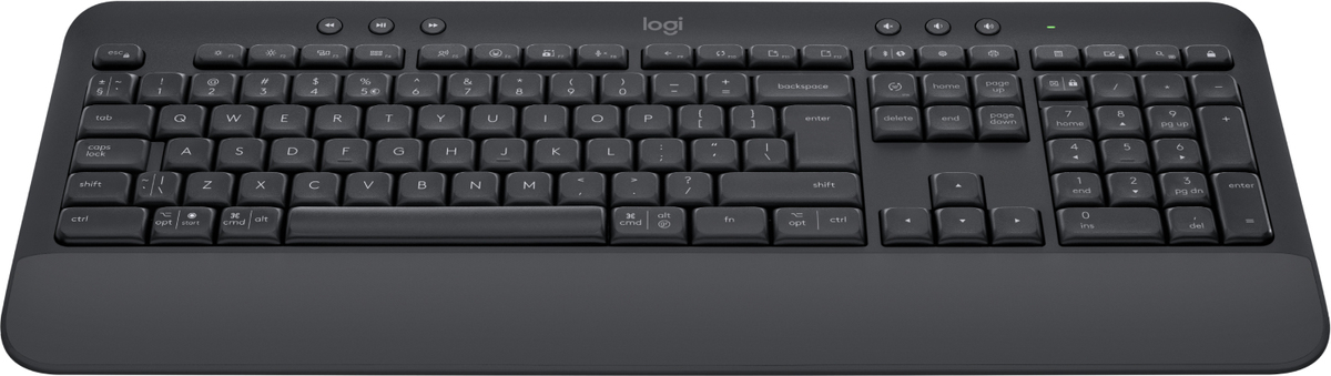 Logitech K650 Signature - bezdrôtová pohodlná klávesnica - grafitová - CZ/SK