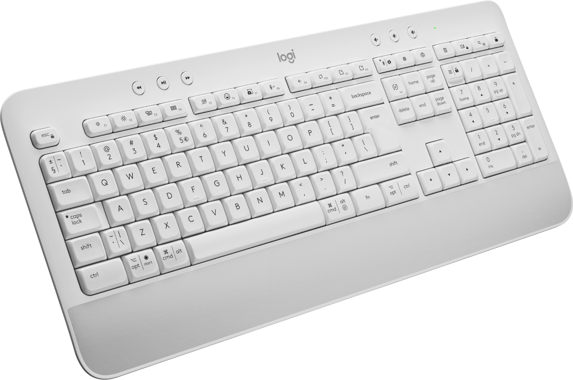 Logitech K650 Signature - bezdrôtová pohodlná klávesnica - svetlo šedá - CZ/SK
