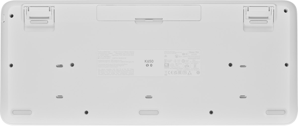 Logitech K650 Signature - bezdrôtová pohodlná klávesnica - svetlo šedá - CZ/SK