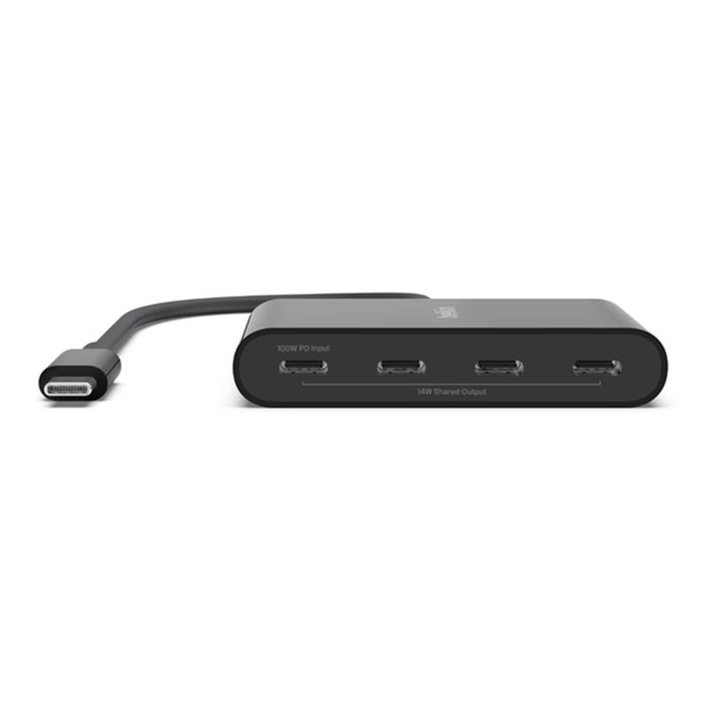 Belkin Connect USB-C to 4-Port USB-C Hub - Black