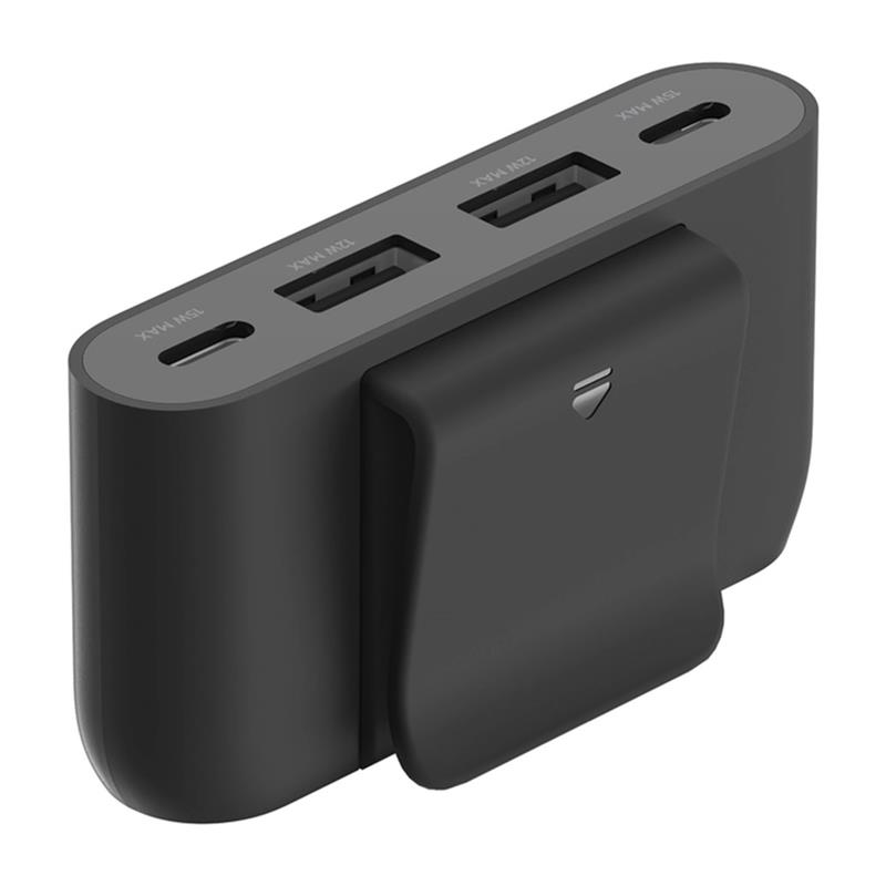 Belkin Boost Charge 4-port USB Power Extender-Black