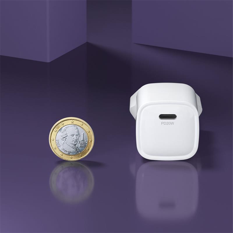 Devia sieťová nabíjačka Extreme Speed Mini PD Quick Charger 20W - White