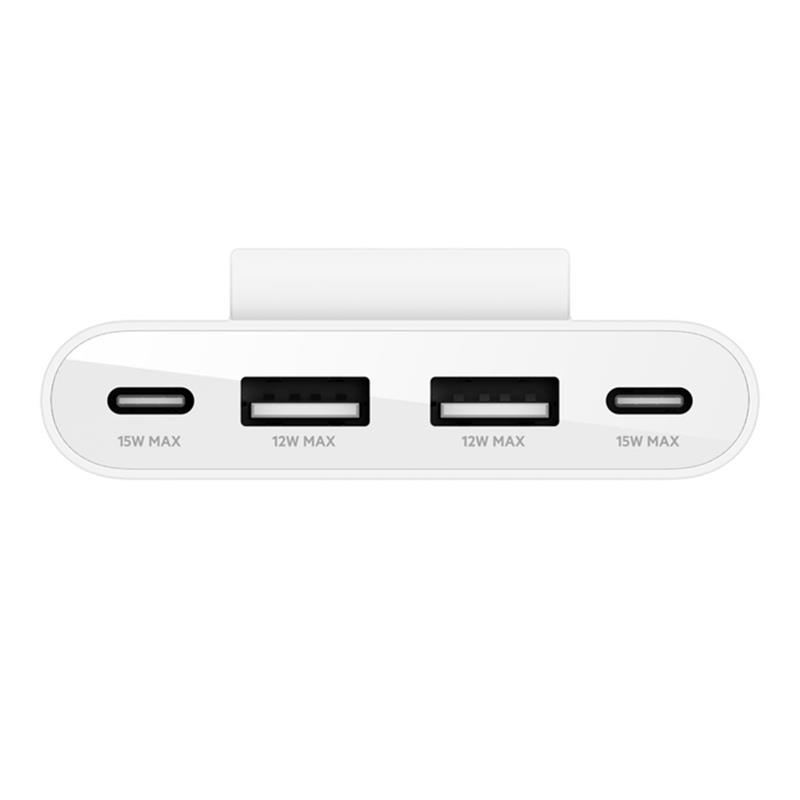 Belkin Boost Charge 4-Port USB Power Extender - White