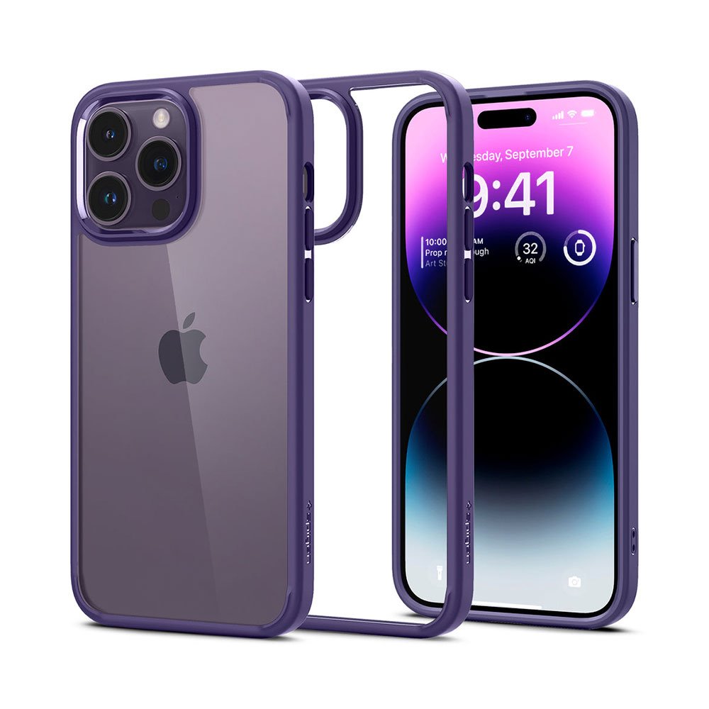 Spigen kryt Ultra Hybrid pre iPhone 14 Pro - Deep Purple