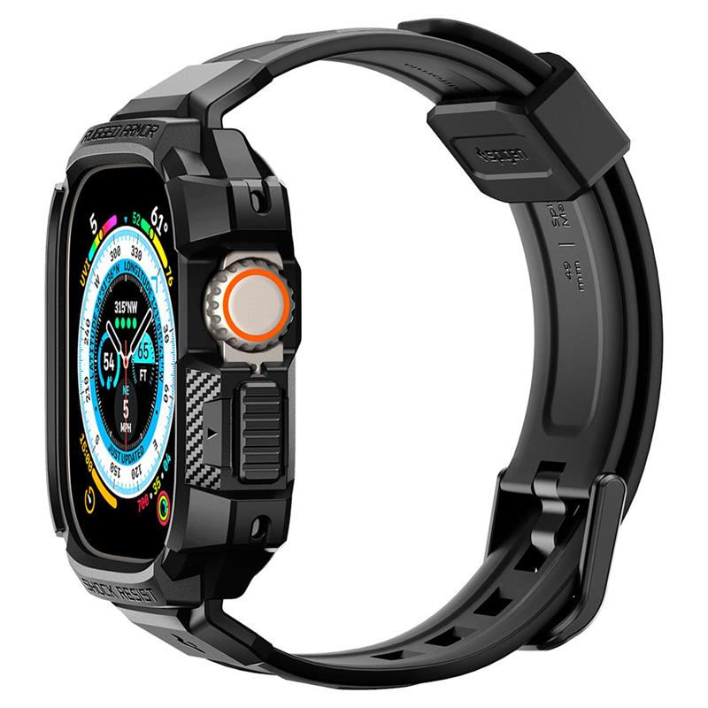 Spigen kryt Rugged Armor Pro pre Apple Watch Ultra 49mm - Black