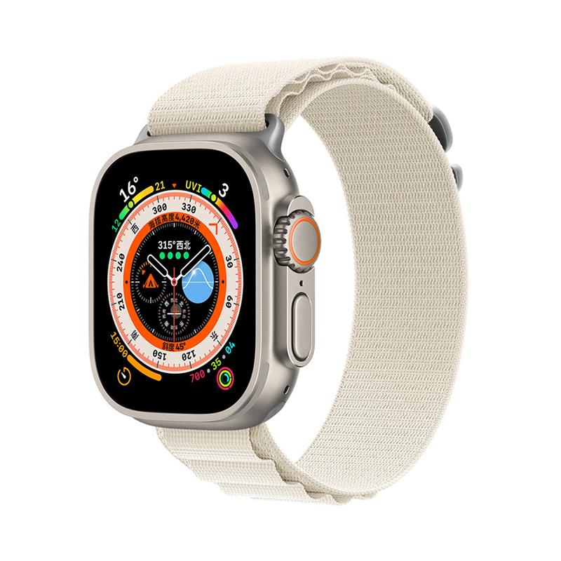 Devia remienok Deluxe Series Sport5 Nylon Braided Adjustable Band 40/41mm - White