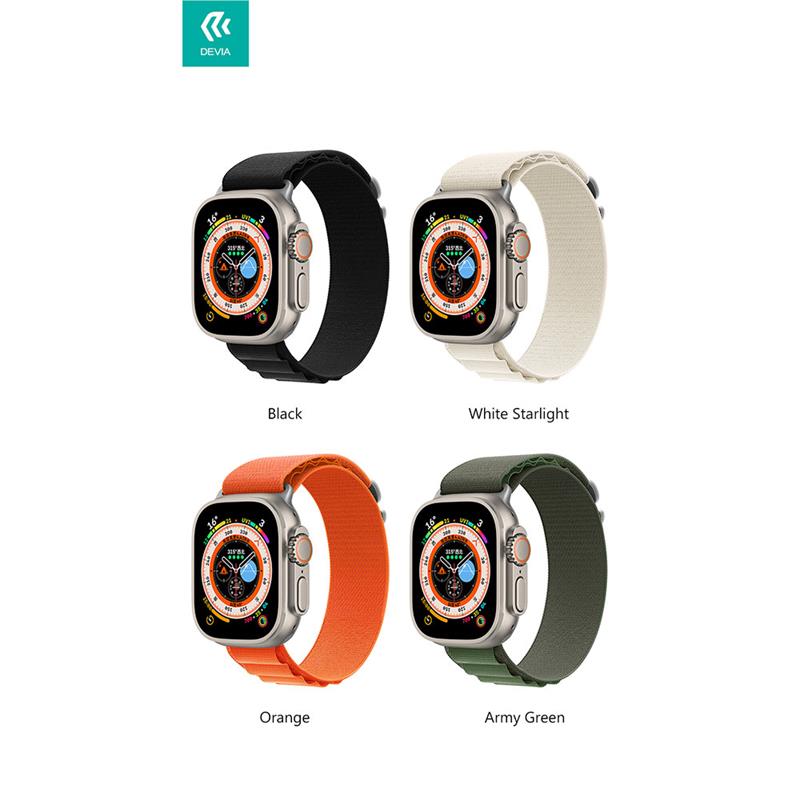 Devia remienok Deluxe Series Sport5 Nylon Braided Adjustable Band 40/41mm - Orange