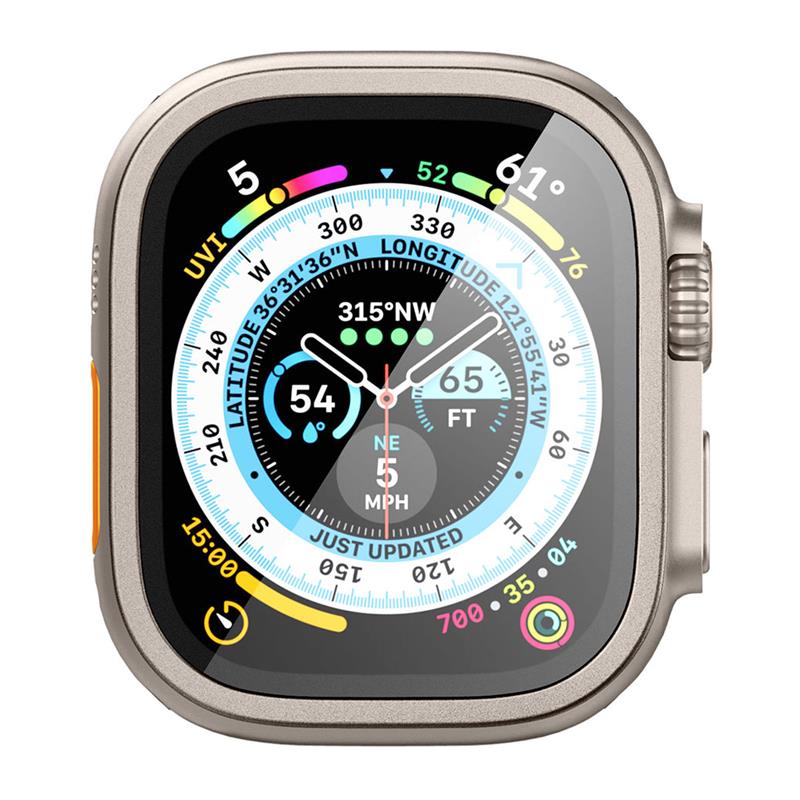 Spigen ochranné sklo Glas.tR Slim Pro pre Apple Watch Ultra - Titanium
