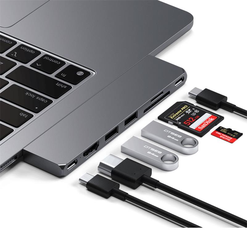 Satechi USB-C Pro Hub Slim - Space Gray