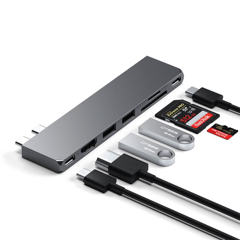 Satechi USB-C Pro Hub Slim - Space Gray