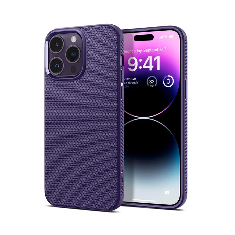 Spigen kryt Liquid Air pre iPhone 14 Pro - Deep Purple