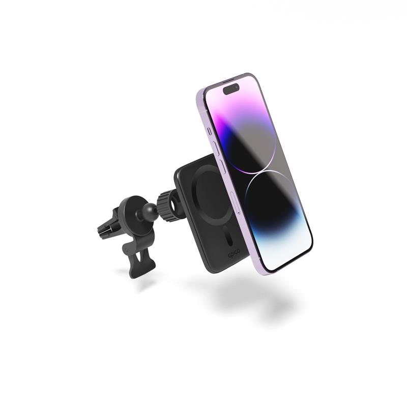 iStores by Epico Ultrathin Wireless Car Charger - MagSafe compatible - Čierna
