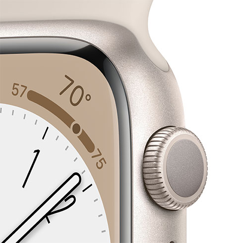 Apple Watch Series 8 GPS 45mm Hvězdně bílý hliník *Třída A*