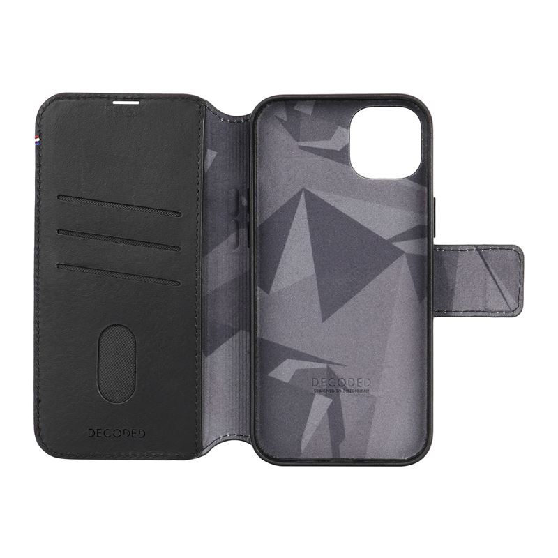 Decoded puzdro Leather Detachable Wallet MagSafe pre iPhone 15 Plus - Black