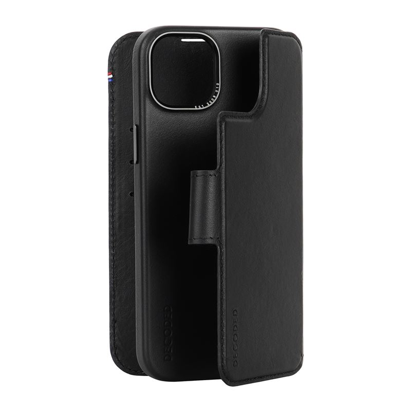 Decoded puzdro Leather Detachable Wallet MagSafe pre iPhone 15 Plus - Black