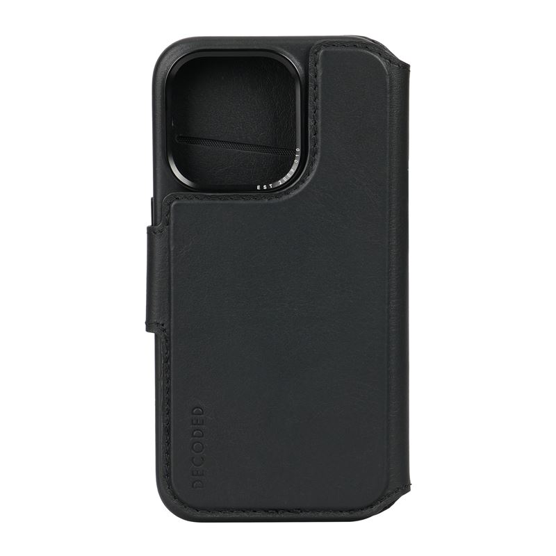 Decoded puzdro Leather Detachable Wallet MagSafe pre iPhone 15 Pro - Black