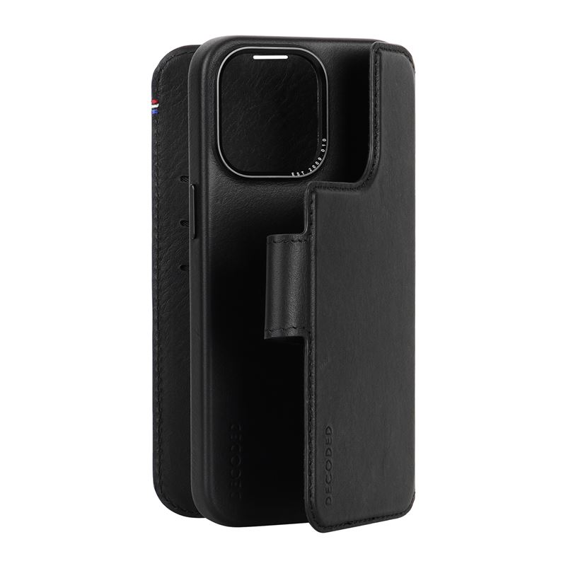 Decoded puzdro Leather Detachable Wallet MagSafe pre iPhone 15 Pro Max - Black