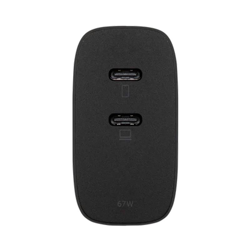 Native Union Fast GaN Dual USB-C Port PD 67W Wall Charger – Black