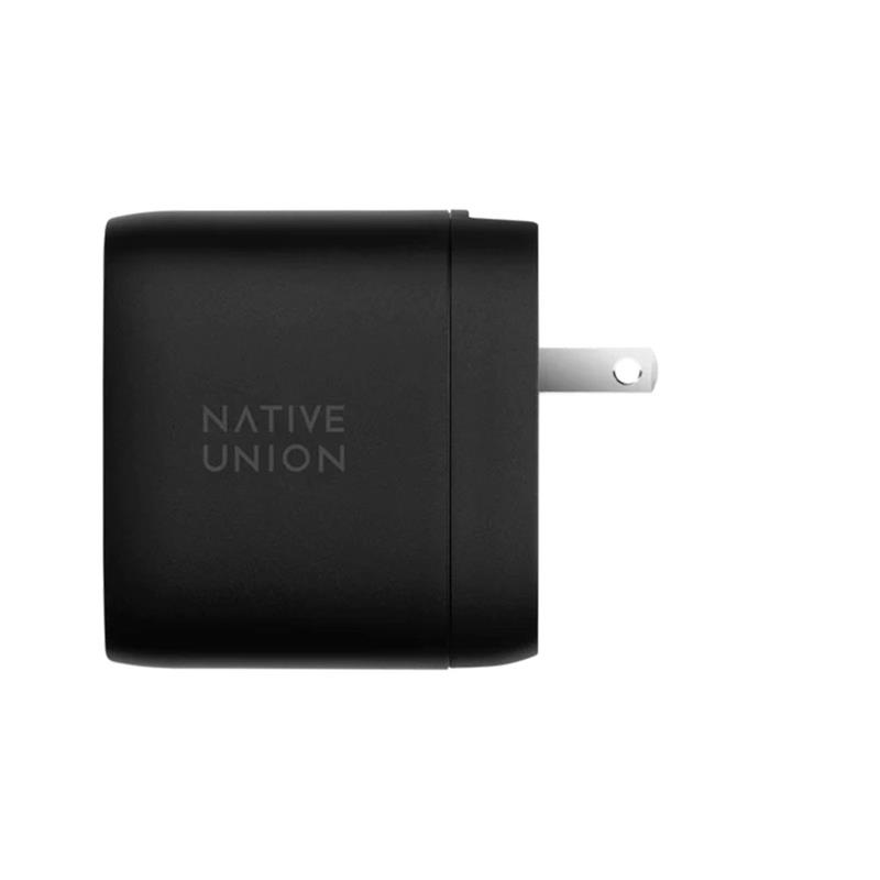 Native Union Fast GaN Dual USB-C Port PD 67W Wall Charger – Black