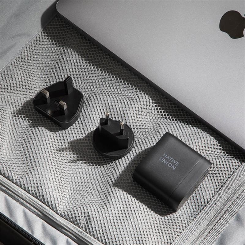 Native Union Fast GaN Dual USB-C Port PD 67W Wall Charger – Black