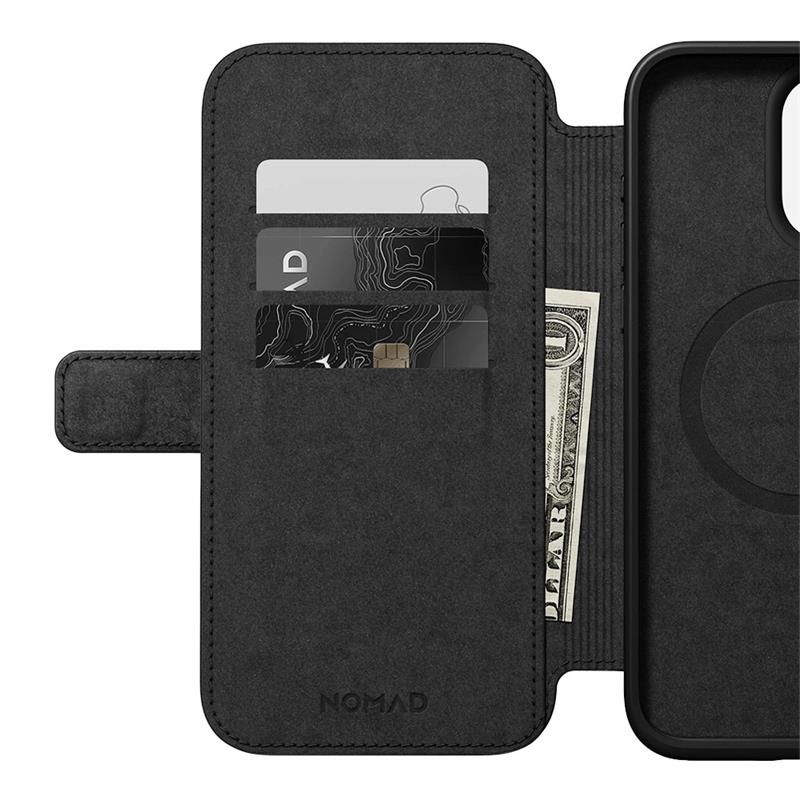 Nomad puzdro Modern Leather Folio Magsafe pre iPhone 15 Pro Max - Black