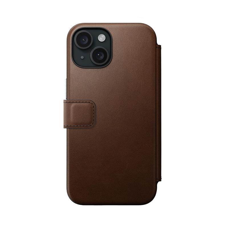 Nomad puzdro Modern Leather Folio Magsafe pre iPhone 15 - Brown