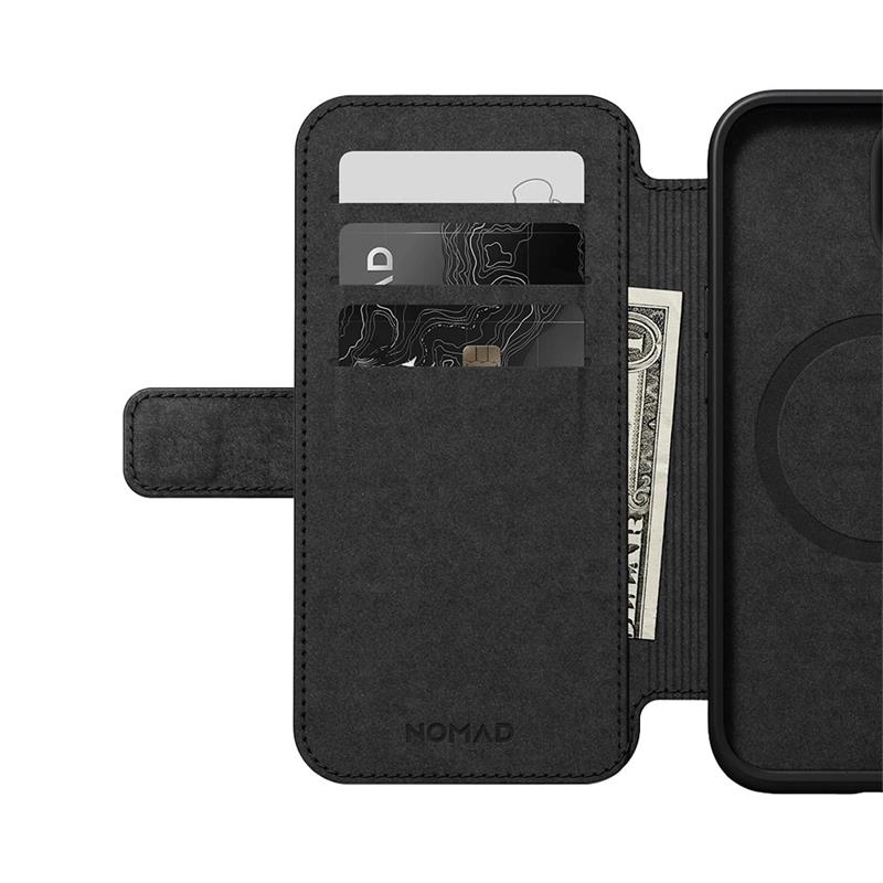 Nomad puzdro Modern Leather Folio Magsafe pre iPhone 15 - Brown