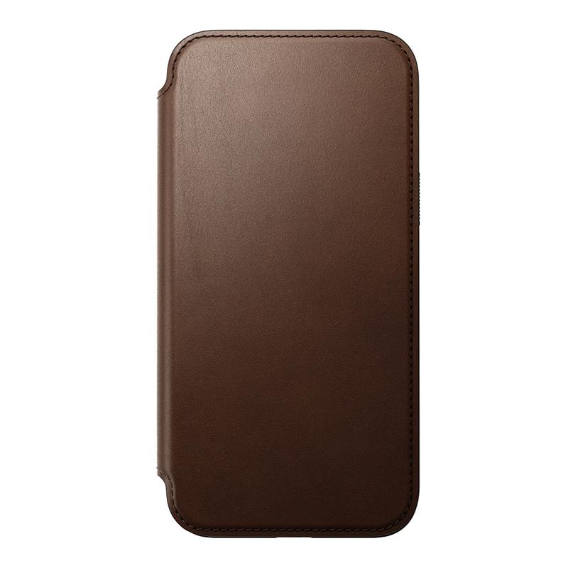 Nomad puzdro Modern Leather Folio Magsafe pre iPhone 15 Plus - Brown