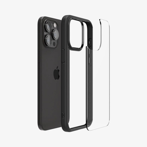 Spigen kryt Ultra Hybrid pre iPhone 15 Pro Max - Matte Black