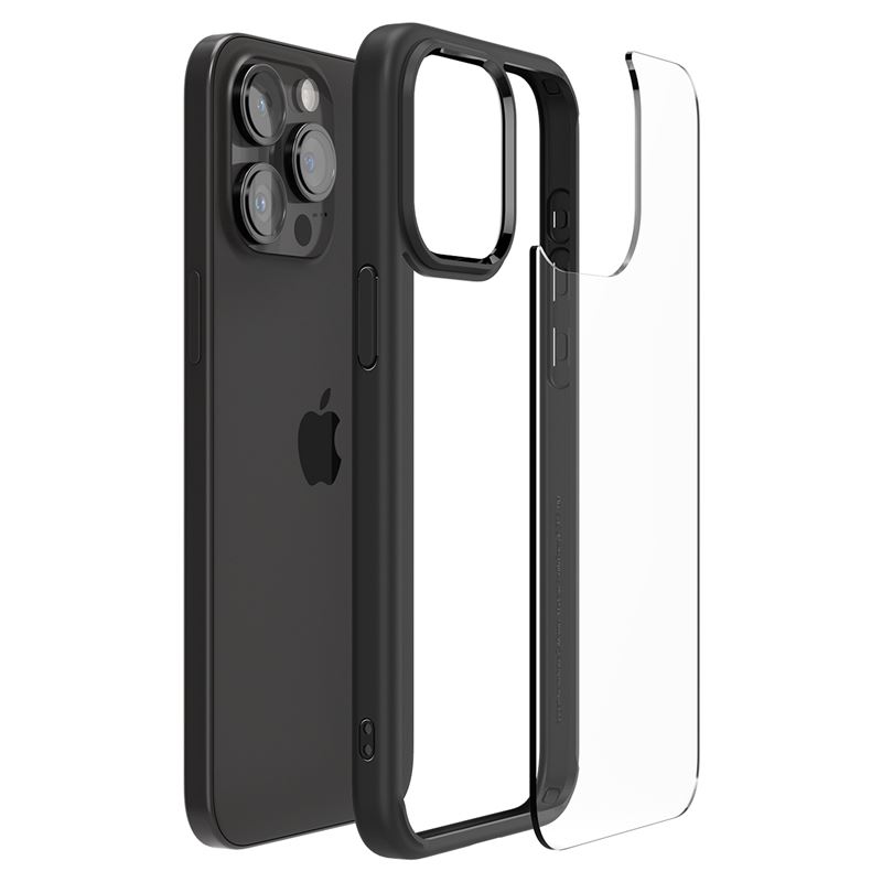 Spigen kryt Crystal Hybrid pro iPhone 15 Pro - Matte Black