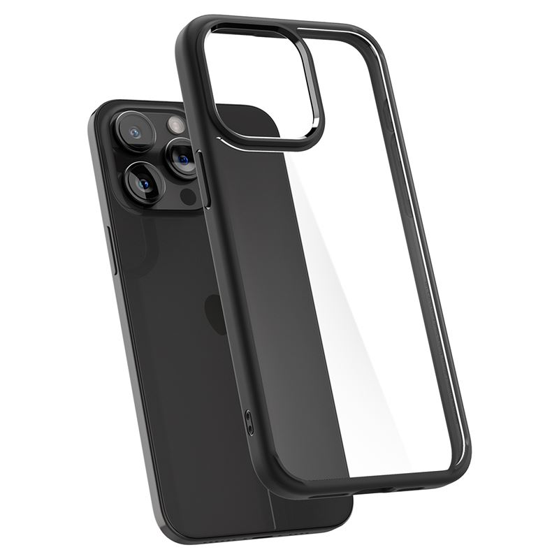 Spigen kryt Crystal Hybrid pro iPhone 15 Pro Max - Matte Black