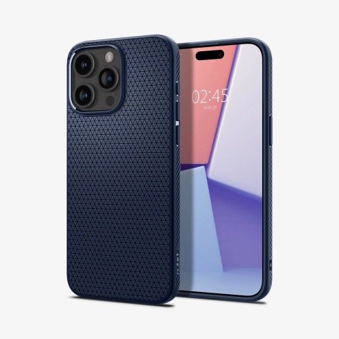 Spigen kryt Liquid Air pre iPhone 15 Pro Max - Navy Blue