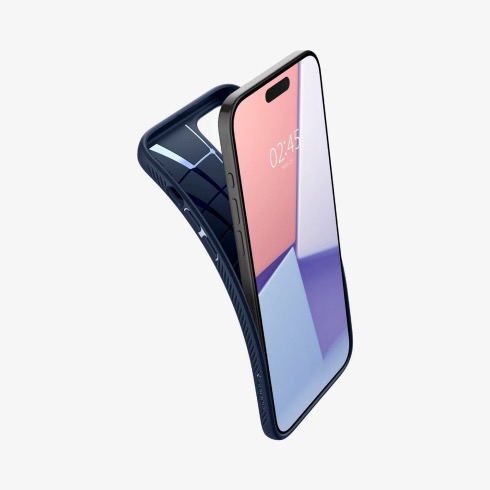 Spigen kryt Liquid Air pre iPhone 15 Pro Max - Navy Blue