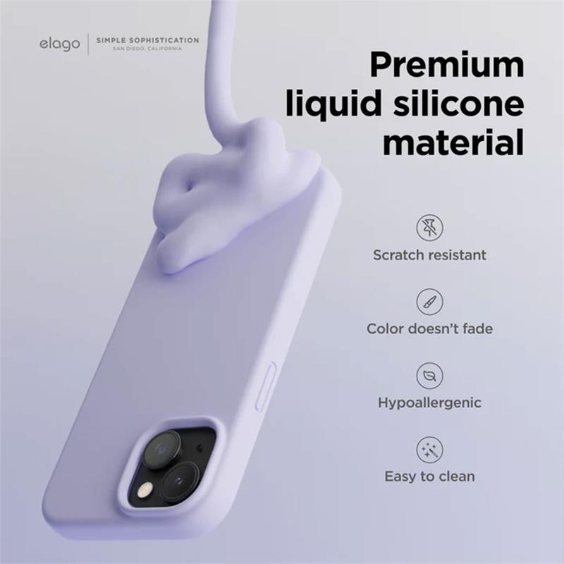 Elago kryt Silicone Case pre iPhone 15 - Burgundy