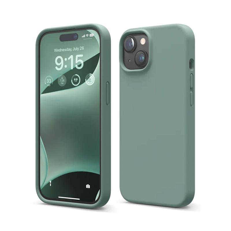 Elago kryt Silicone Case pro iPhone 15 - Midnight Green