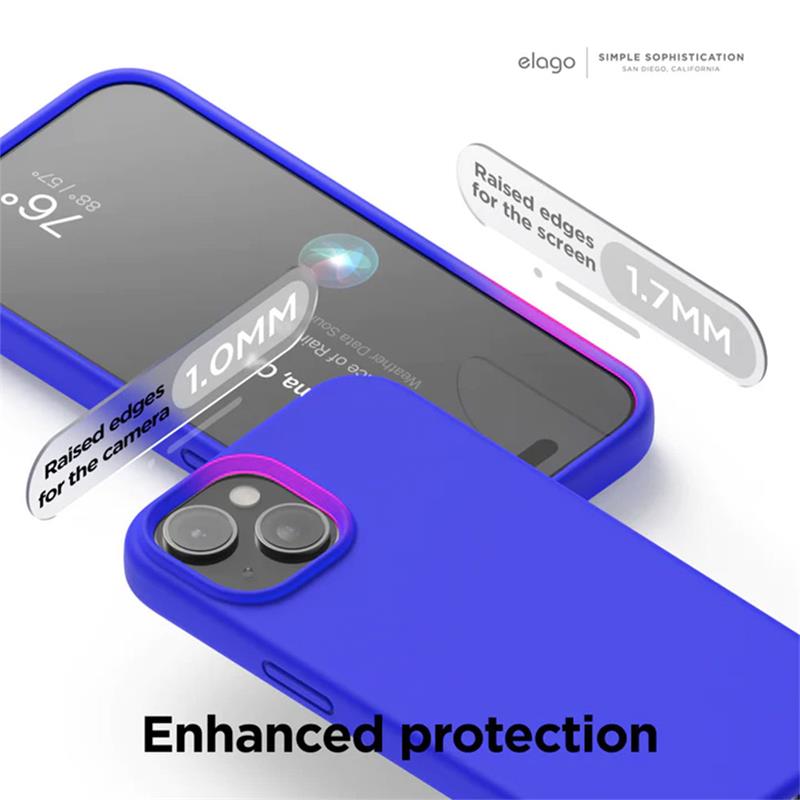 Elago kryt Silicone Case pre iPhone 15 Plus - Deep Purple