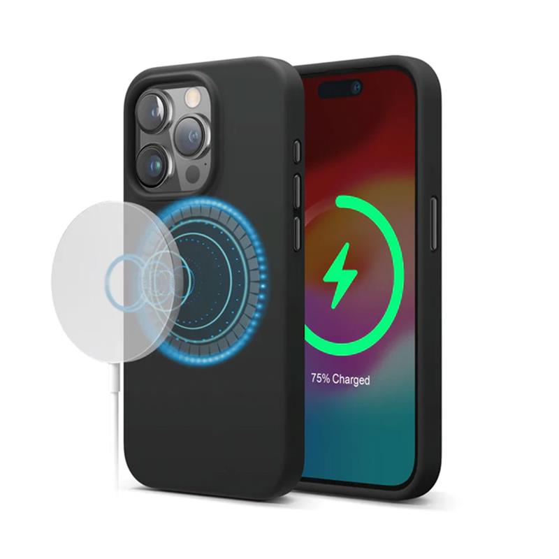 Elago kryt Silicone Case Magsafe pre iPhone 15 Pro - Black