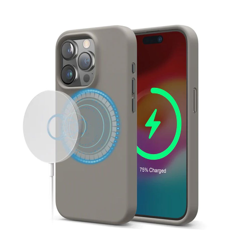 Elago kryt Silicone Case Magsafe pro iPhone 15 Pro - Medium Gray