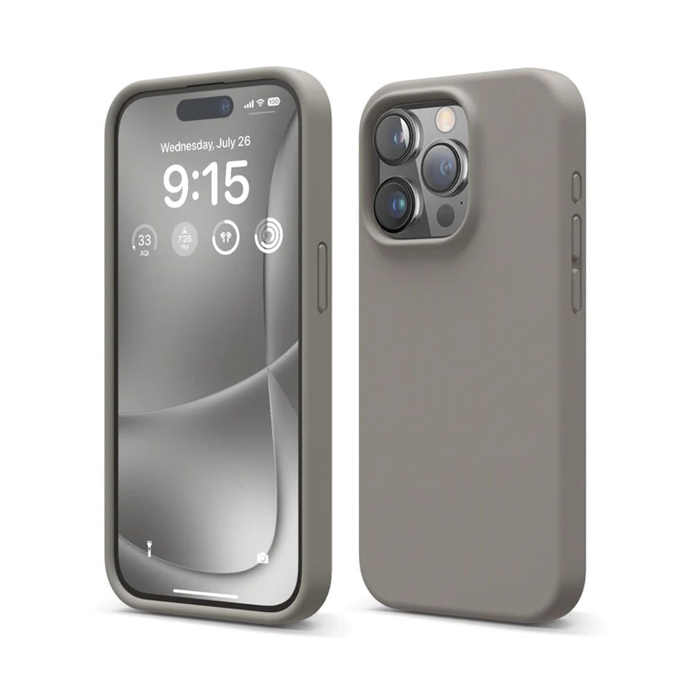 Elago kryt Silicone Case pro iPhone 15 Pro - Medium Gray