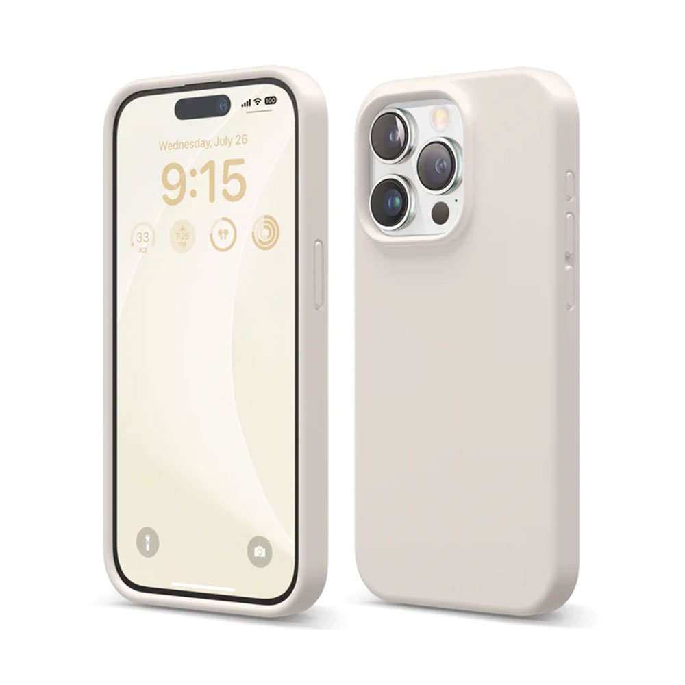 Elago kryt Silicone Case pro iPhone 15 Pro - Stone