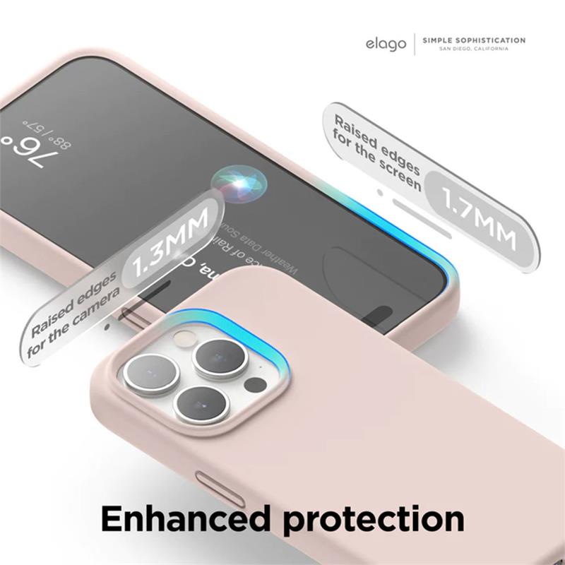 Elago kryt Silicone Case pro iPhone 15 Pro - White